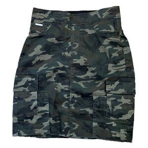 Coco + Carmen Camo Cargo Skirt S Polyester/Spandex Blend